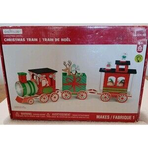 Creatology 3D Foam Christmas Train Kit Kids Crafts 132 Pieces NEW Lights Up -New